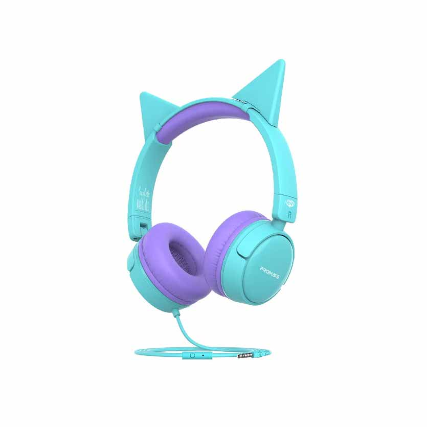 JEWEL.AQUA HEADPHONES WIRED HD STEREO KIDSAFE PROMATE