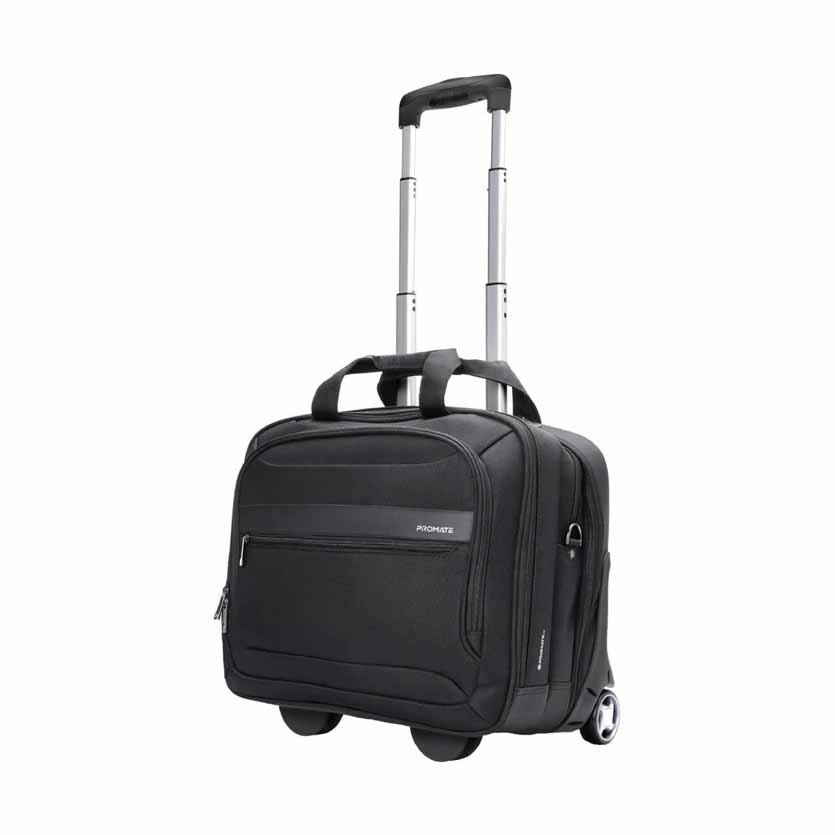 PERSONA-TR.BLACK 16″ TROLLEY LAPTOP BAG VERSATILE W/MULTIPLE STORAGE PROMATE