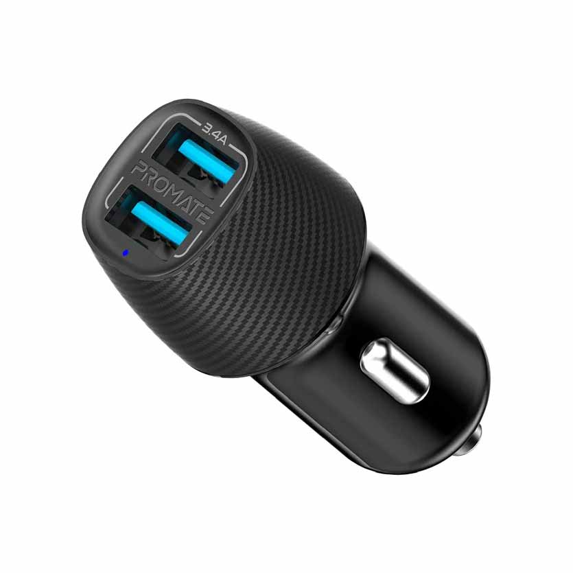 VOLTRIP-DUO 3.4A CAR CHARGER W/DUAL USB PORTS PROMATE