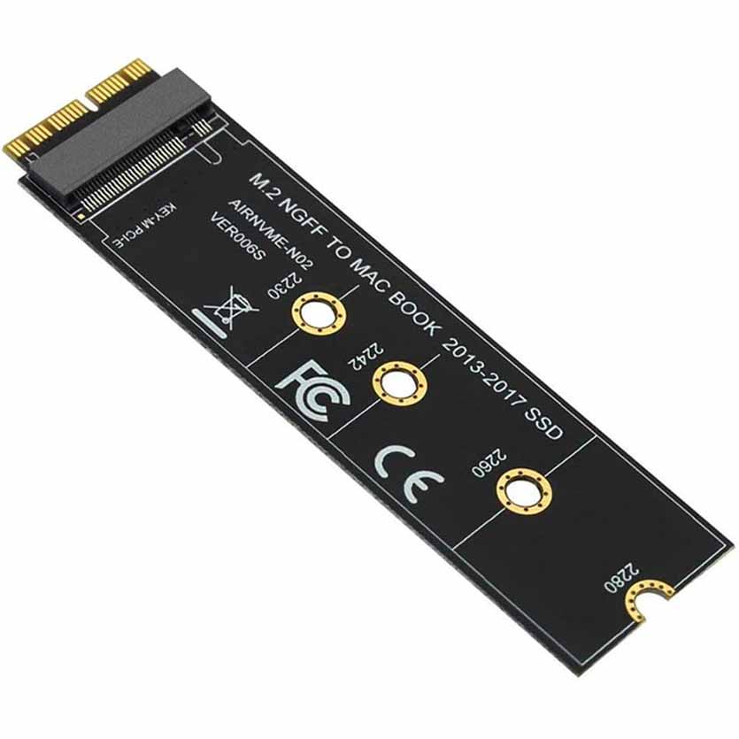 M.2 NVME SSD CONVERT ADAPTER CARD FOR UPGRADE MACBOOK AIR 2013-2017