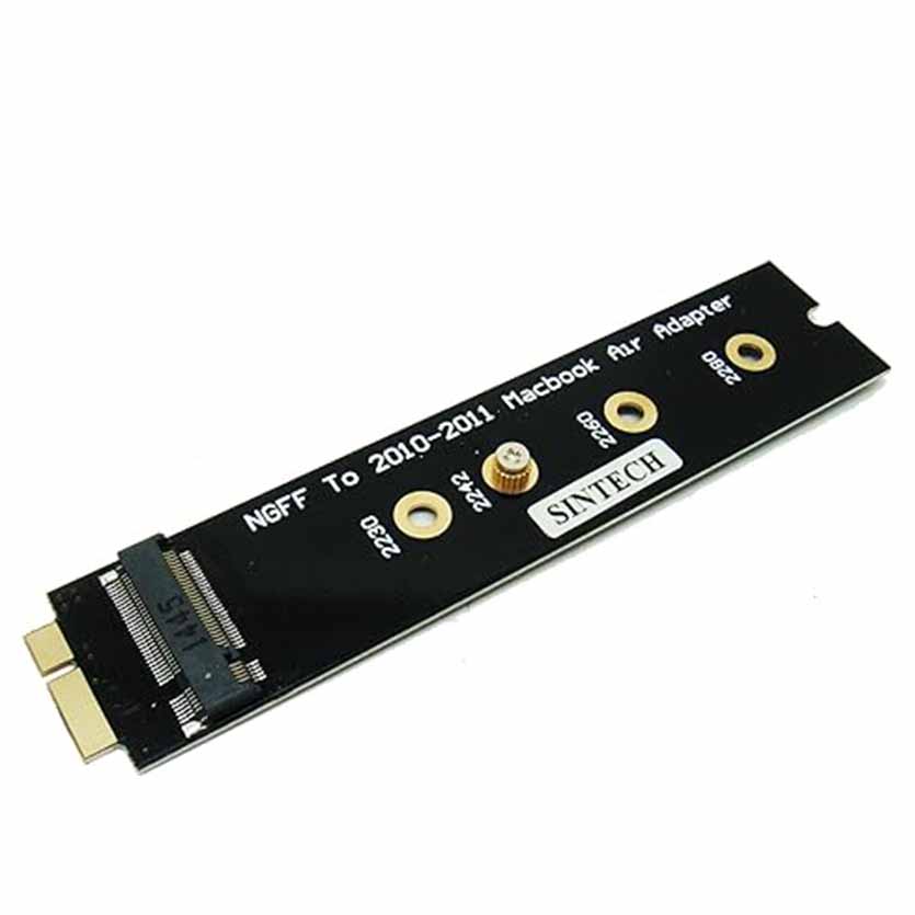 SINTECH M.2 NGFF SSD 18Pin ADAPTER FOR UPGRADE 2010-2011 YR MACBOOK AIR