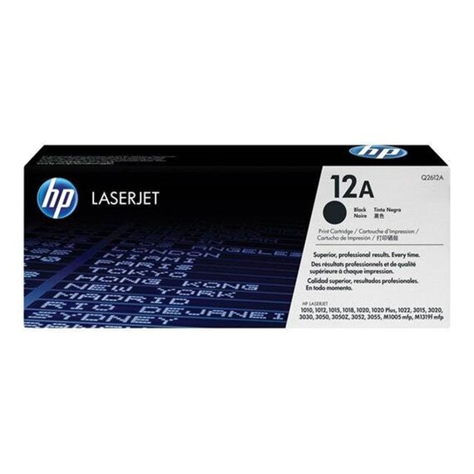 Q2612A HP12A  BLACK TONER 2000P LJ 1010/1012/1015/1018/1018/1020/1020/1022/3015