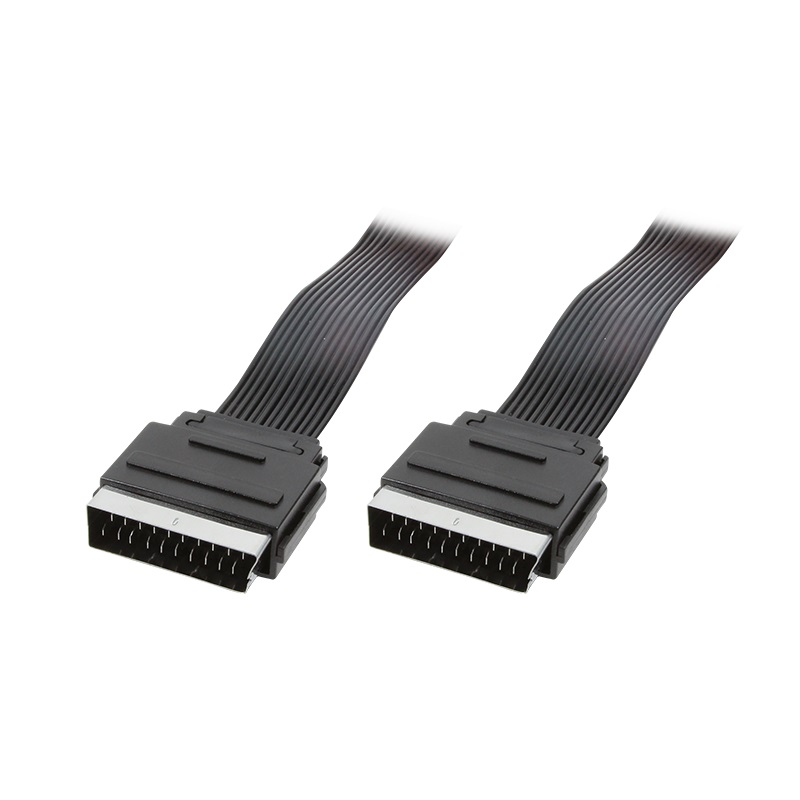 CA1027 1,5m SCART CBL FLAT M/M LOGILINK