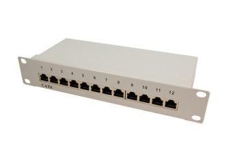 NP0041 CAT6 12-PORT 10″PATCH PANEL LOGILINK
