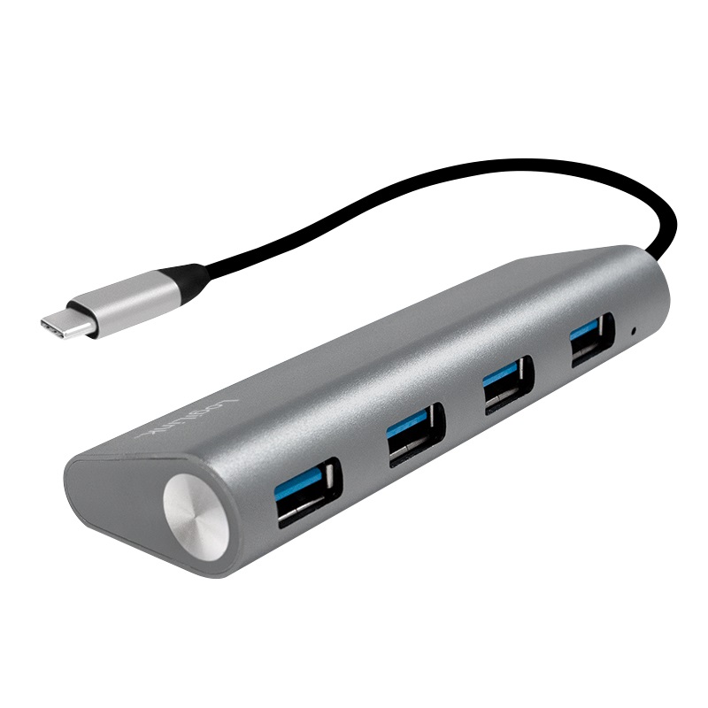 UA0309 HUB USB-C 3.1 4-PORT WITH ALUMINUM CASING, LOGILINK