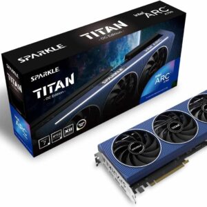 A750 8GB INTEL ARC TITAN OC GDDR6 3 FAN GRAPHICS CARD SPARKLE