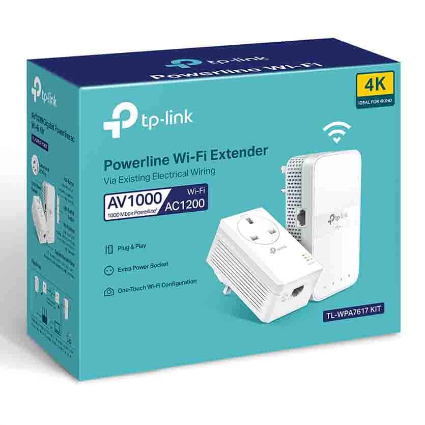 TL-WPA7617 KIT AV1000 GIGABIT POWERLINE AC1200 WI-FI KIT 300Mbps TP-LINK