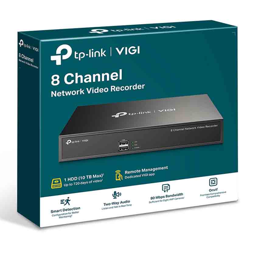 NVR1008H VIGI NETWORK VIDEO RECORDER UPTO 8MP RESOLUTION TP-LINK