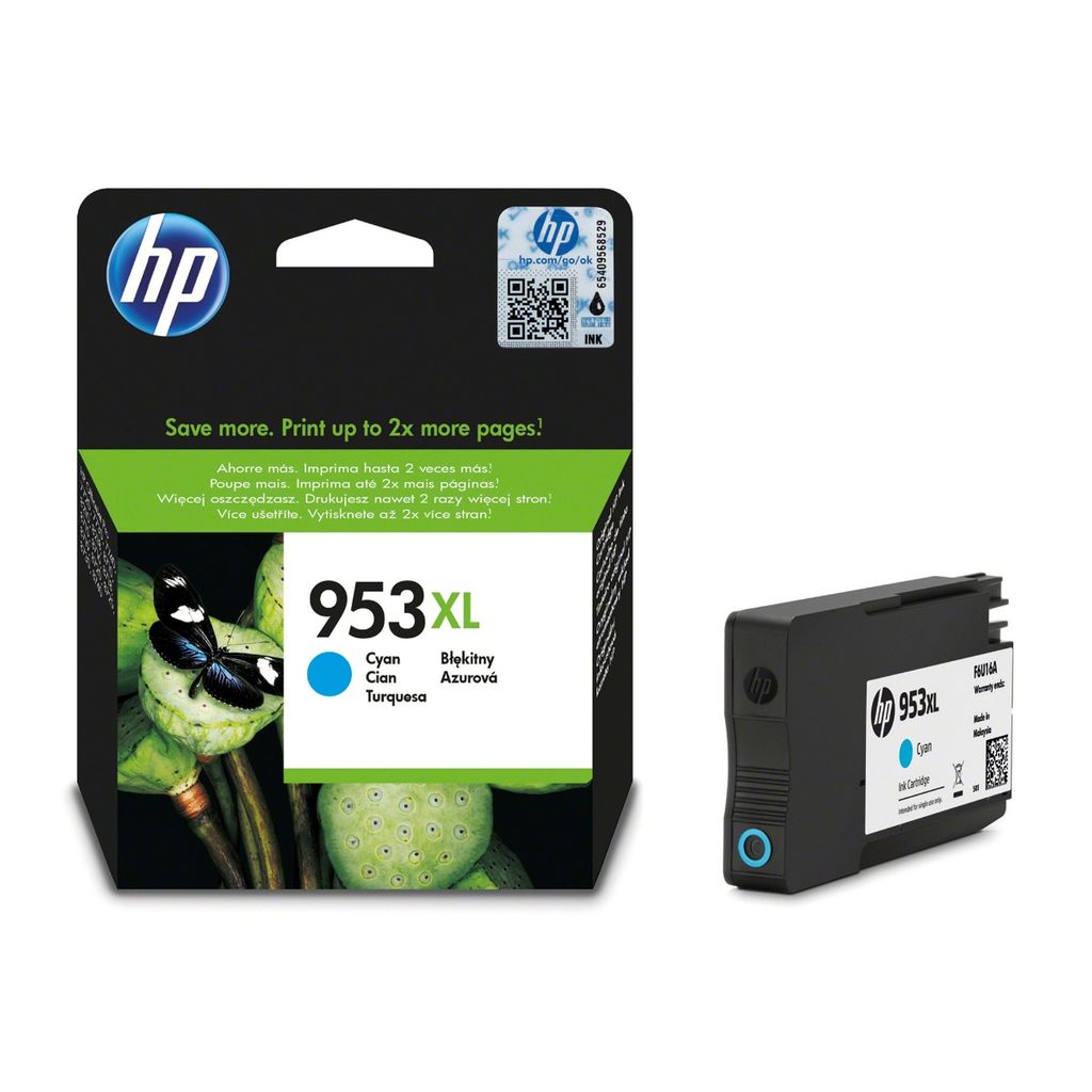 F6U16AE  HP953XL CYAN INK CARTRIDGE HP OJ 8210/8710/8715/87/20/8725/87/30