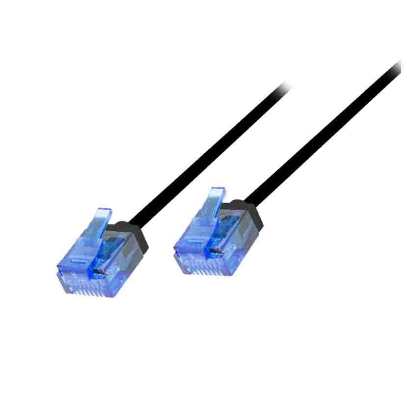 CQ3063U 3m CAT6A U/UTP  SLIM HIGH-FLEX PATCH CABLE BLACK, LOGILINK