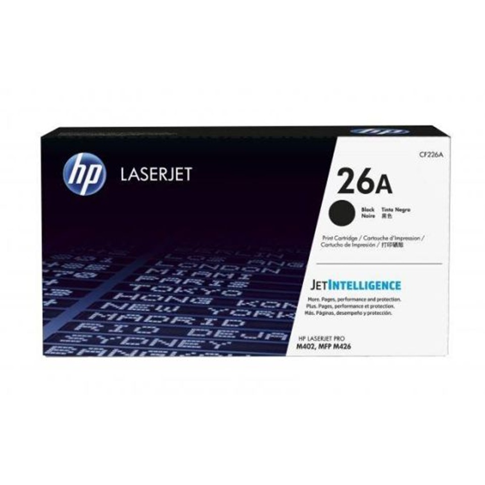 CF226A  HP26A BLACK TONER LJ PRO M402/402D/402DN/426/DW/FDN