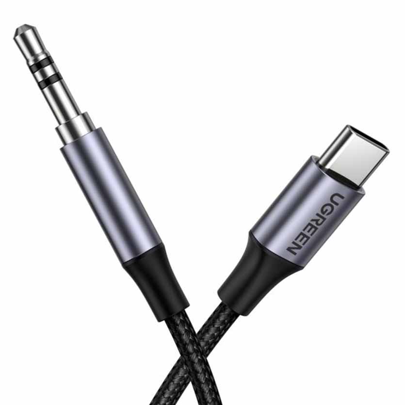 30633 1m CABLE USB TYPE- C TO 3.5mm M AUDIO BLACK UGREEN