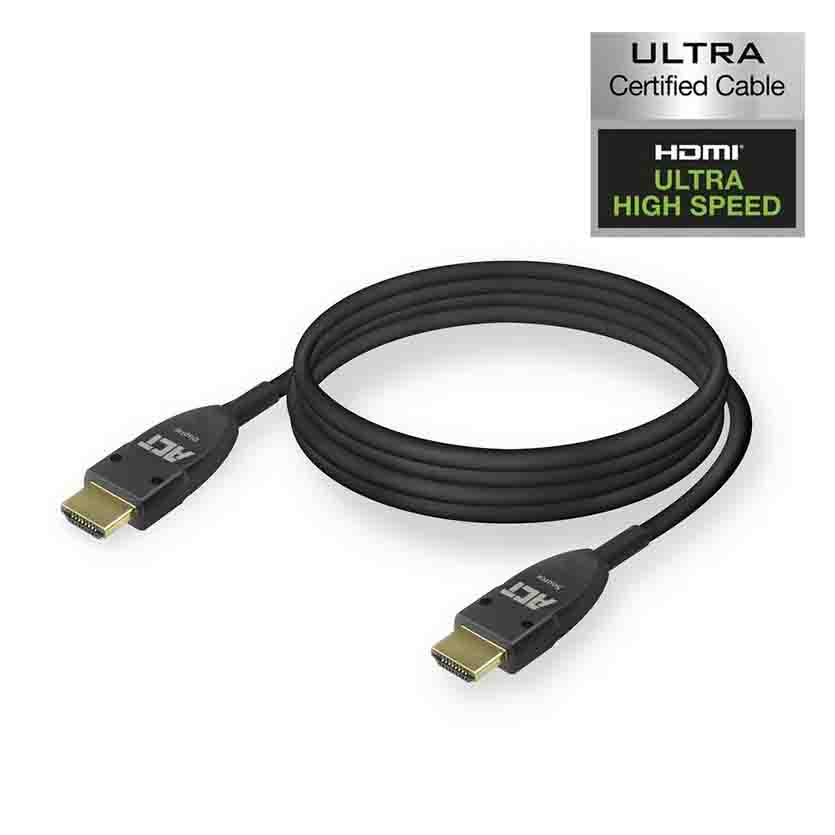 AK4141 7.5m HDMI 8K ULTRA HIGH SPEED CERTIFIED ACTIVE OPTICAL CABLE v2.1 HDMI-A M/M , ACT