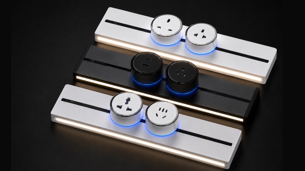 ET-TR50L-G TRACK SOCKET 50cm GRAY W/LED EYETOUCH