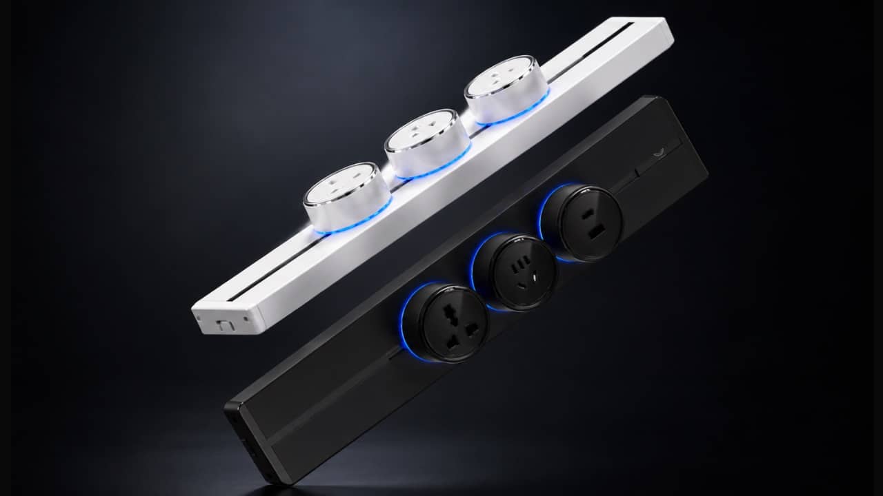 ET-TR80-B TRACK SOCKET 80cm BLACK W/SWITCH EYETOUCH