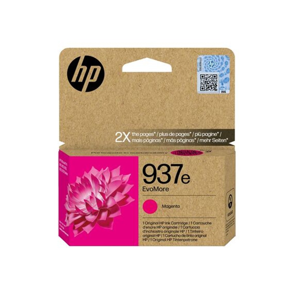 HP937E High Capacity Magenta Ink Cartridge – (4S6W7NE) 1,650 pages