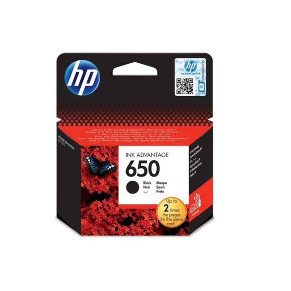 CZ101AE HP650 BLACK INK 360P DJ 2515/1015/1515/2645/3515/4645 e-ALL-in-one