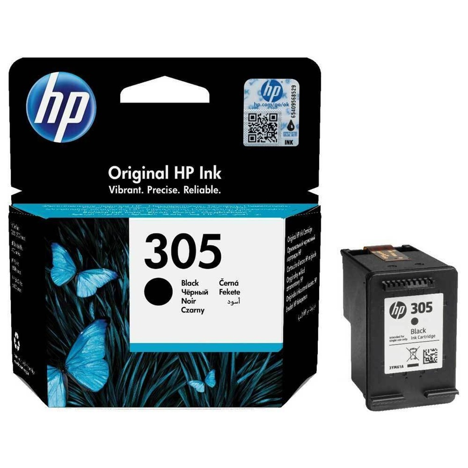 3YM61AE Black HP305 Ink Cartridge, DJ2300/2700/10/2720