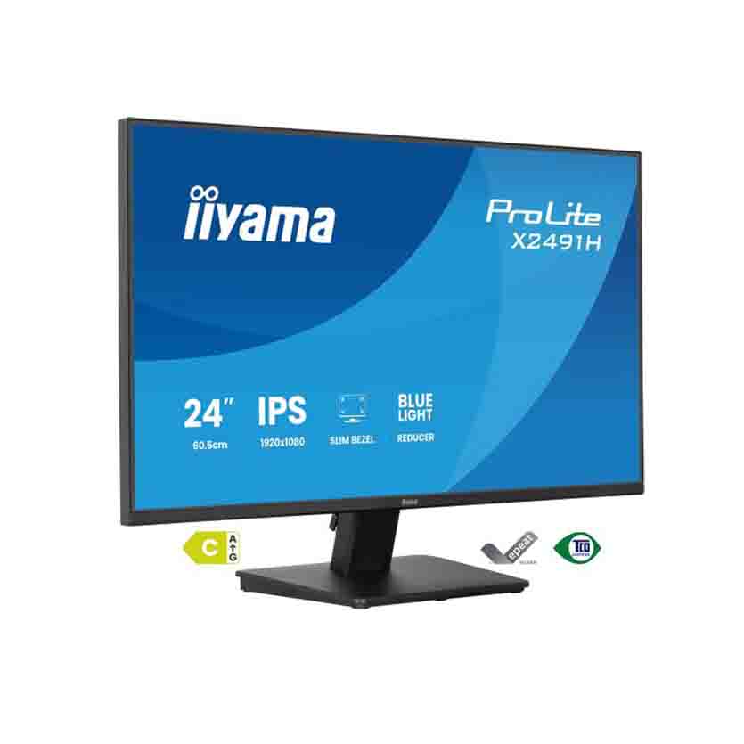 X2491H-B1 24″ IPS MONITOR 120Hz,REDUCED EYE STRAIN, IIYAMA PROLITE