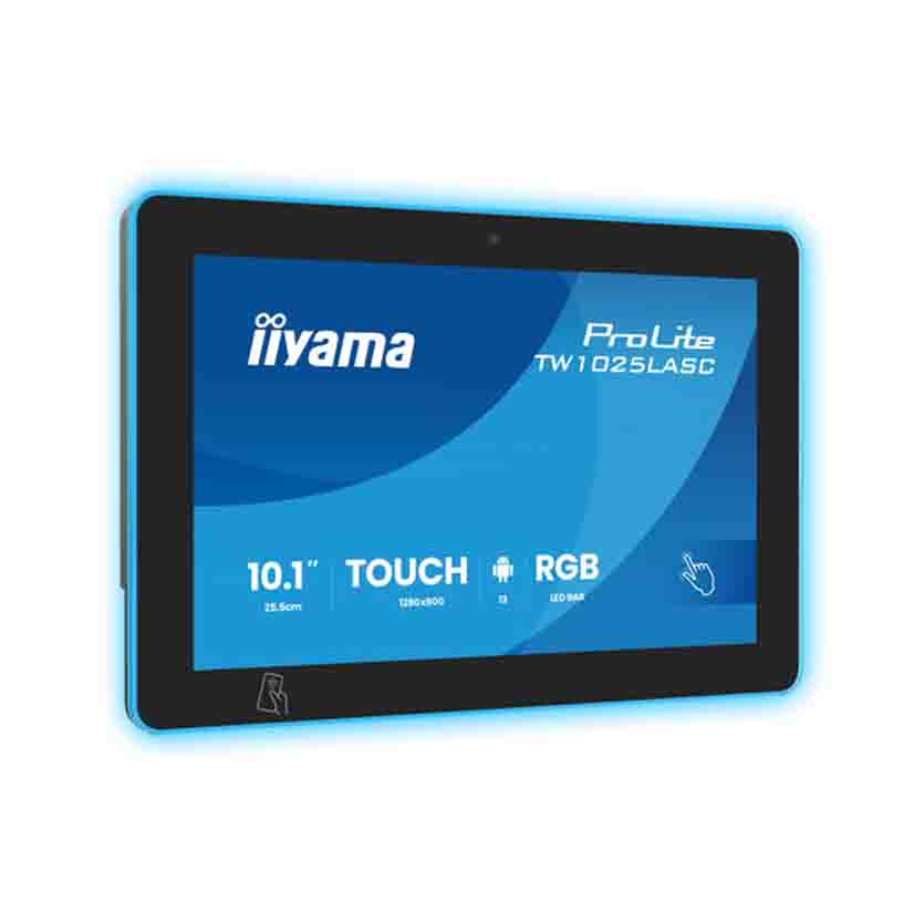 TW1025LASC-B3PNR 10.1″ TOUCH SCREE W/ANDROID POE NFC/RFID READER RGB LED BAR, IIYAMA PROLITE