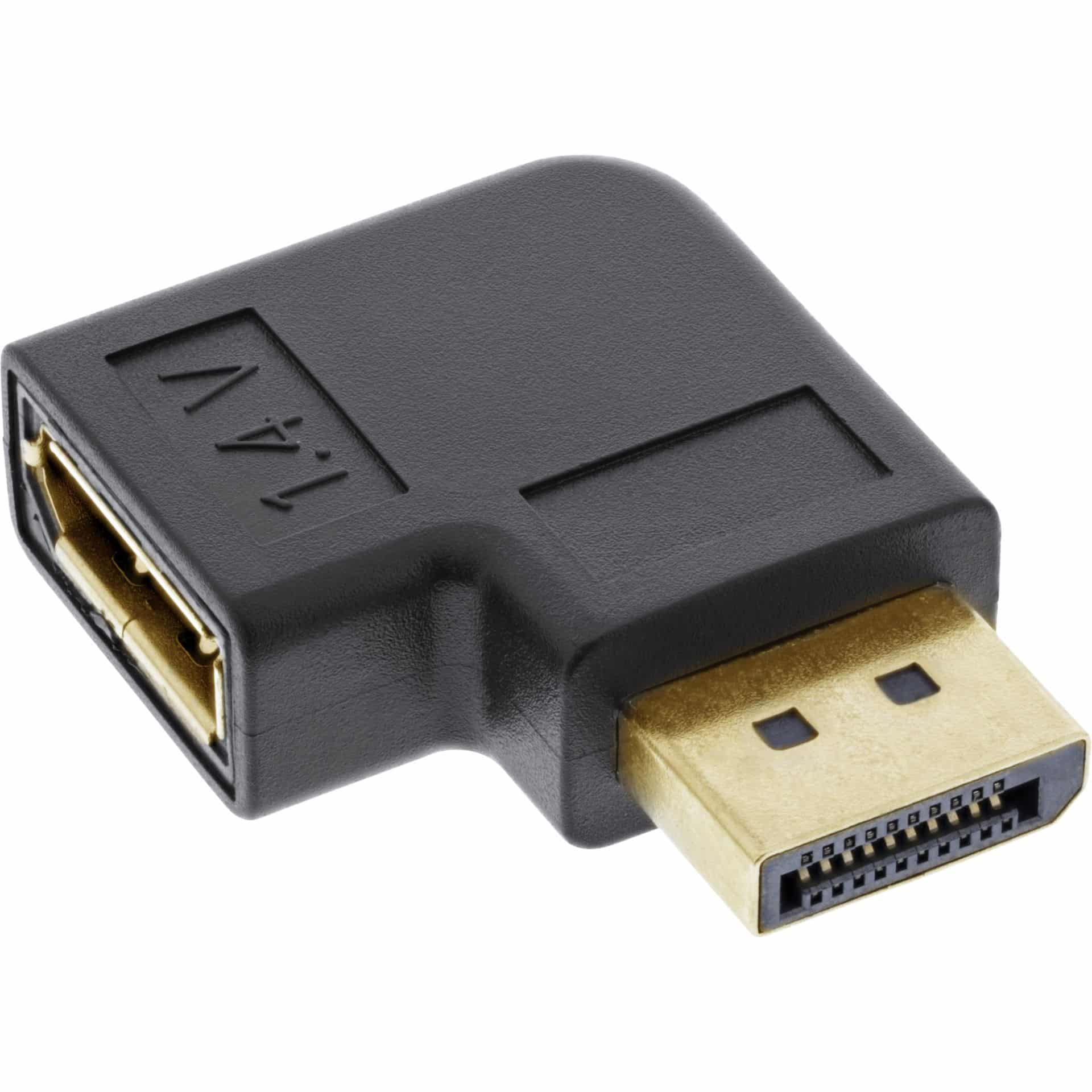 17199R DISPLAYPORT M TO DP F RIGHT ANGLED ADAPTOR INLINE