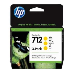 HP INK CARTRIDGE 712 YELLOW 3PCK 29 ML 3ED79A