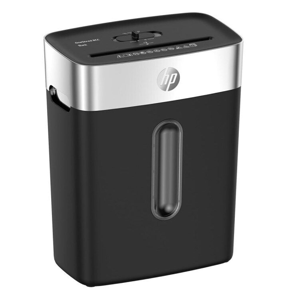 HP OneShred 8CC, UK- Version Shred capacity (sheets A4, 80g) x8, Bin capacity L15, Color Black 2827