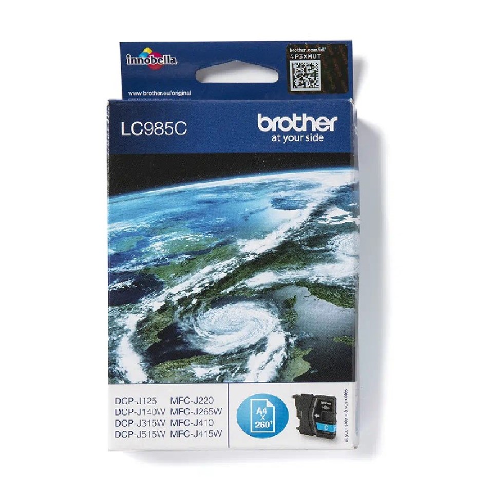 LC985C BROTHER CYAN INK 260P DCPJ125/140/315/515-MFCJ220/265/410/415