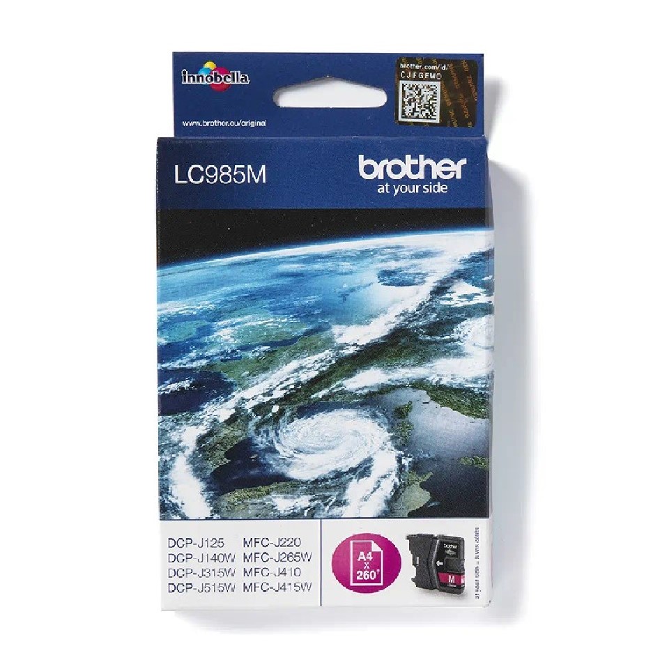 LC985M BROTHER MAGENT INK 260P DCPJ125/140/315/515-MFCJ220/265/410/415