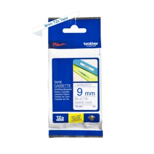 TZE223 9mm Blue On White Tape BROTHER P-TOUCH TAPE