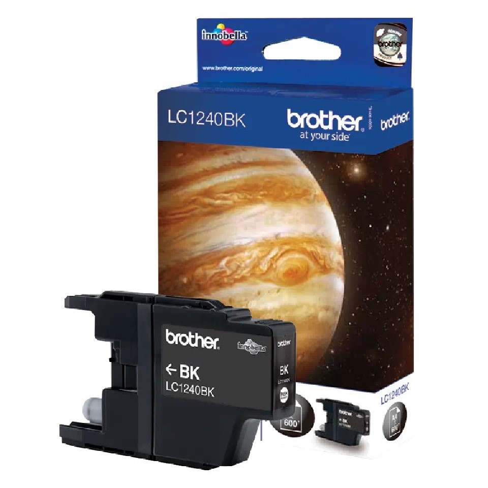 LC1240BK BROTHER BLACK INK 600P DCP525/725/925-MFCJ430/625/825/5910/6510/6910