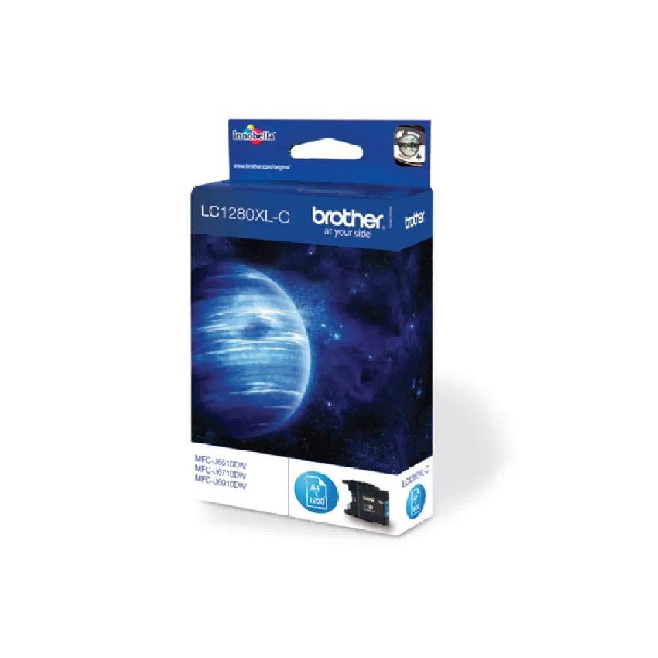 LC1280XLC (S) BROTHER CYAN INK 1200P HIGH YIELD MFCJ5910/6510/6710/6910