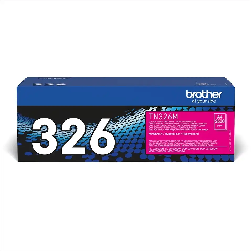 TN326M BROTHER HIGH YIELD MAGENTA TONER 3500P HLL8250CDN/DCPL8400CDN