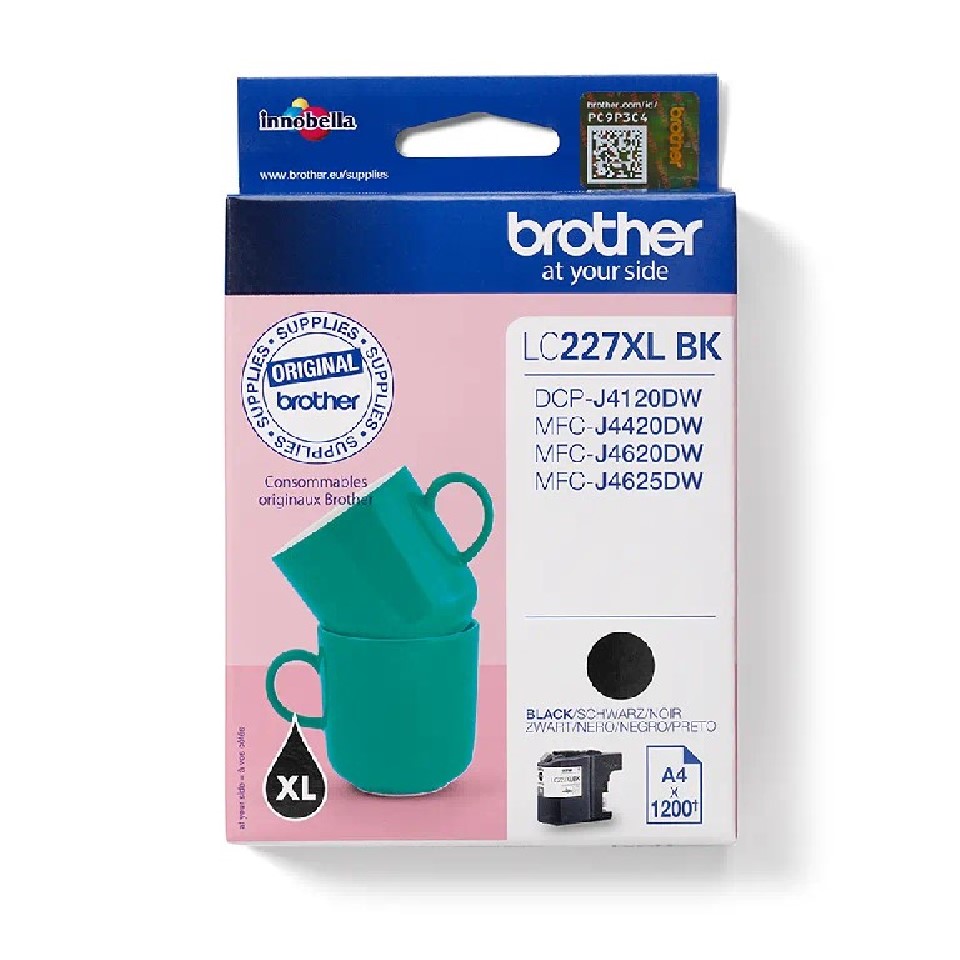 LC227XLBK BROTHER BLACK INK 1200p (25ml) MFCJ 4420/4520/4620/4720 / DCPJ4120