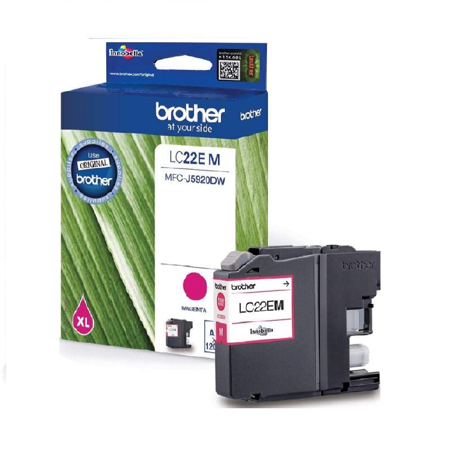 LC22EM BROTHER MAGENTA INK MFCJ5920DW,  1200 pages
