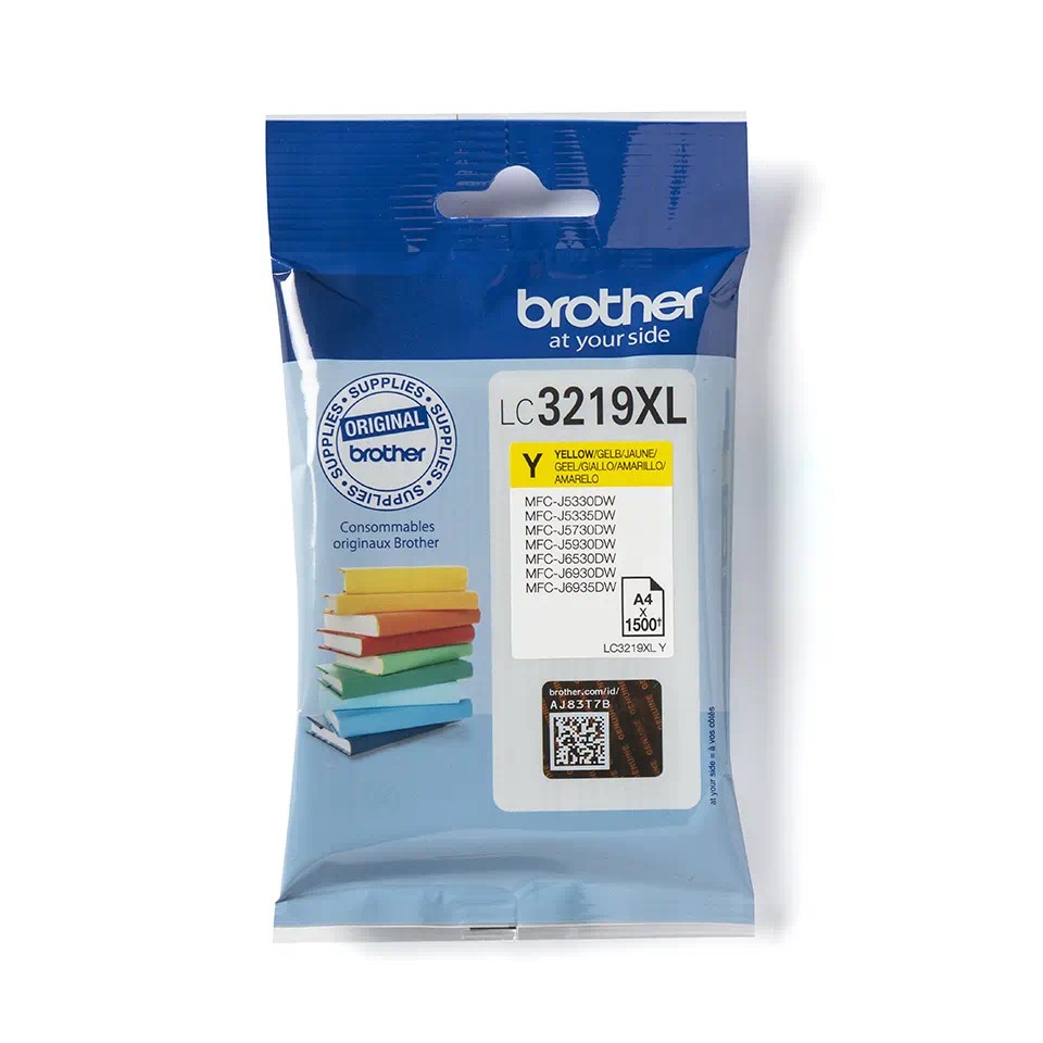 LC3219XLY BROTHER YELLOW INK 1500P MFC-J5330/5335/5730/5930/6530/6930/6935