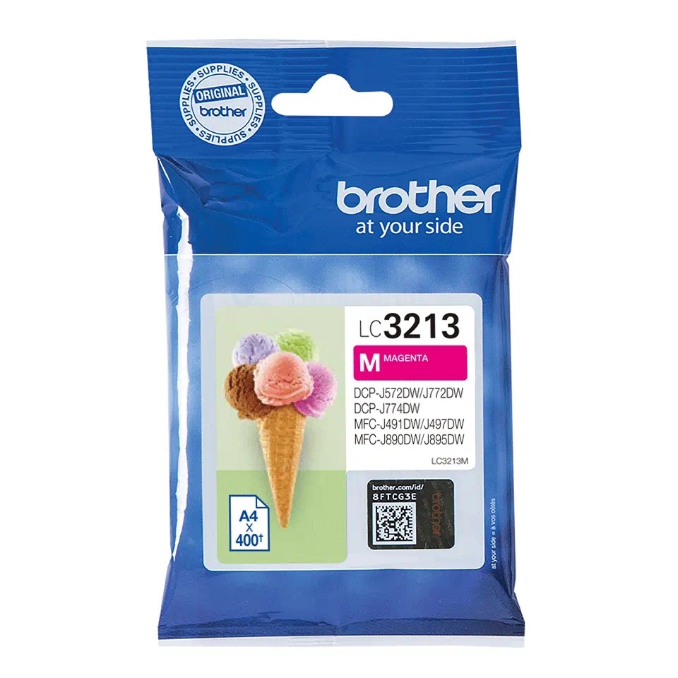 LC3213M BROTHER MAGENTA INK 400P (MFC-J890-895/DCPJ-774)