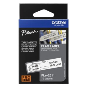 FLE2511 (S) 24MM black on white non laminted flagging tape