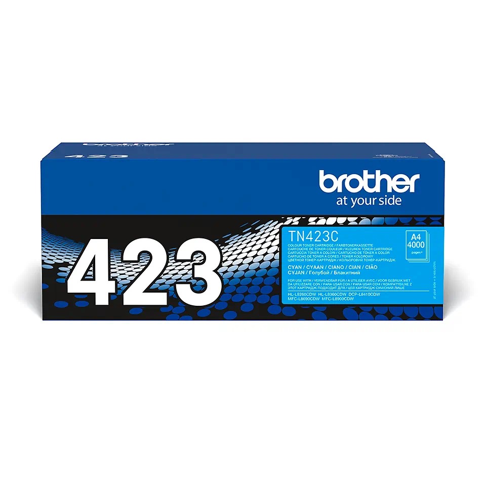 TN423C BROTHER CYAN TONER 4000P HL-L8260CDW/HL-L8360CDW/DCP-L8410CDW