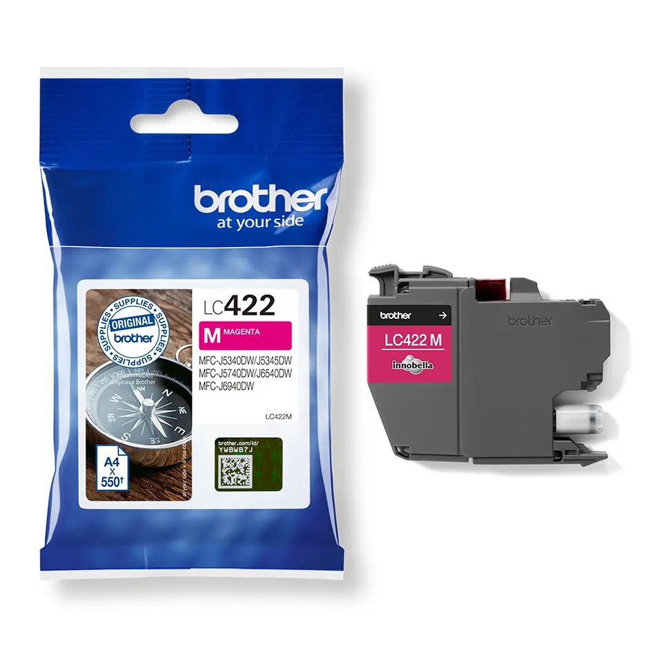 LC422M Magenta ink cartridge 550 pages MFCJ5340DW, 5740DW,MFCJ6540DW,MFCJ6940DW