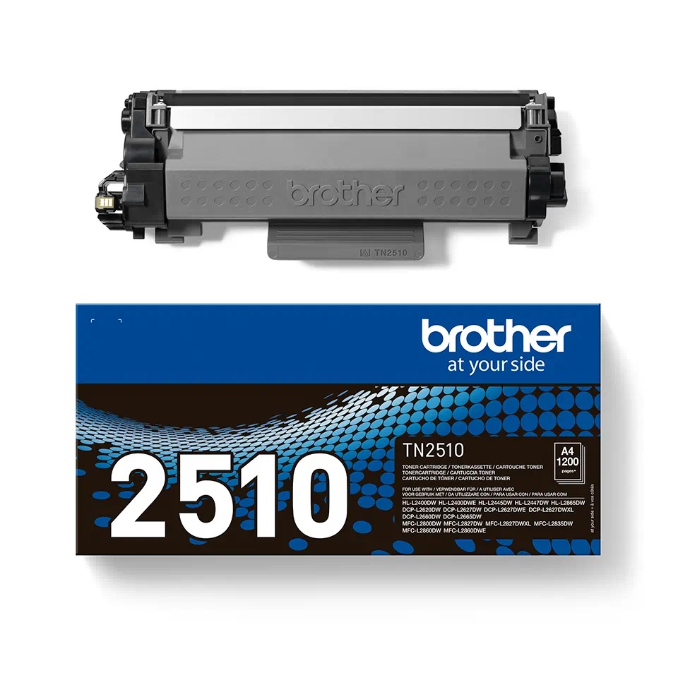 TN2510 BROTHER BLACK TONER 1200 Pages / MFCL2800DW / DCPL2620DW