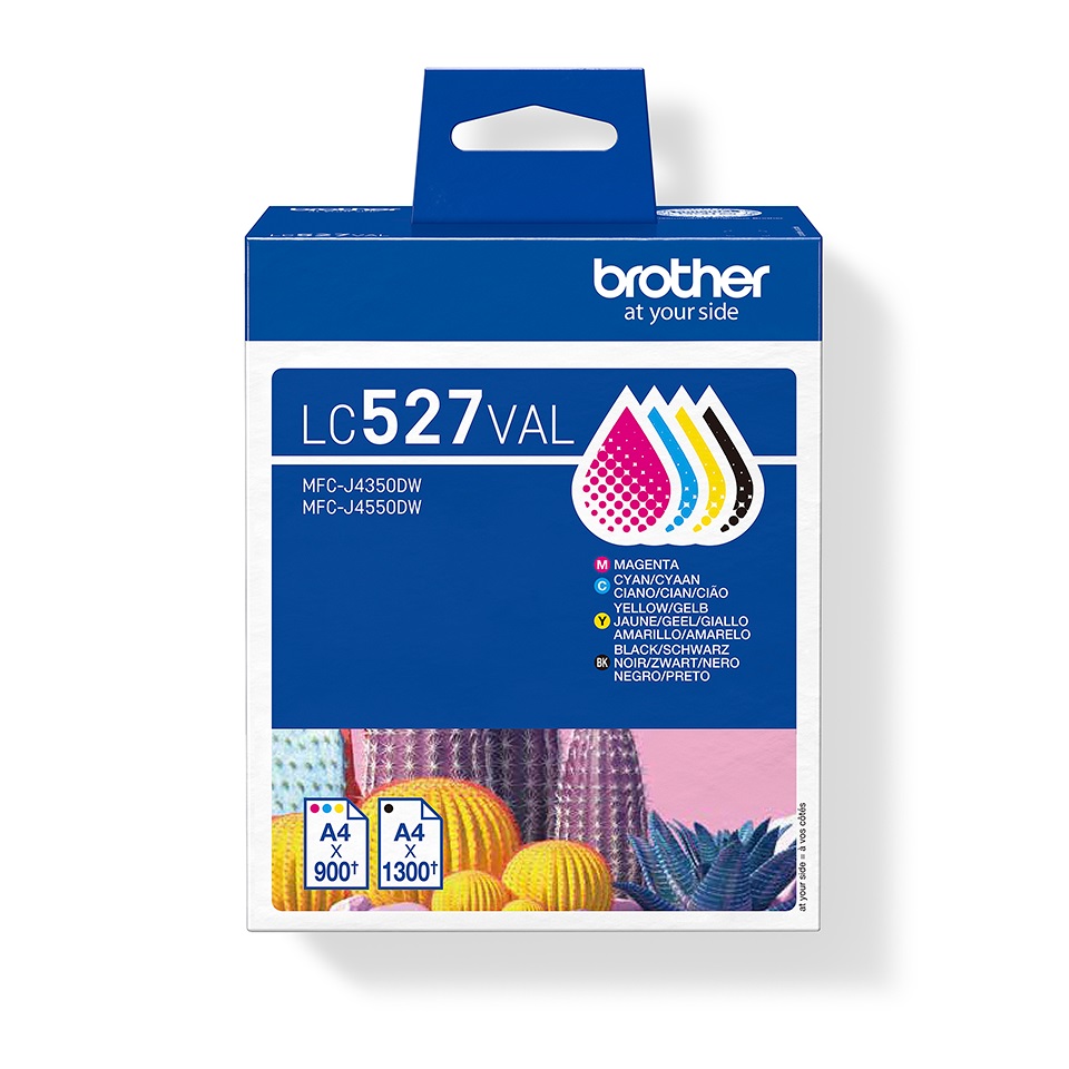 LC527VAL value pack ink cartridge 1300/900 pages ( MFCJ4350DW, MFCJ4550DW)