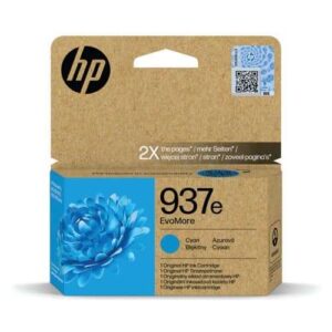 HP937E High Capacity Cyan Ink Cartridge - (4S6W6NE) 1,650 pages