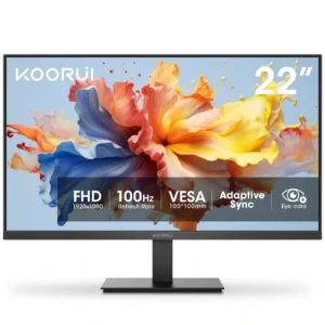 KOORUI MONITOR 21.5″ FHD 100Hz VGA/HDMI 3YW E2212F